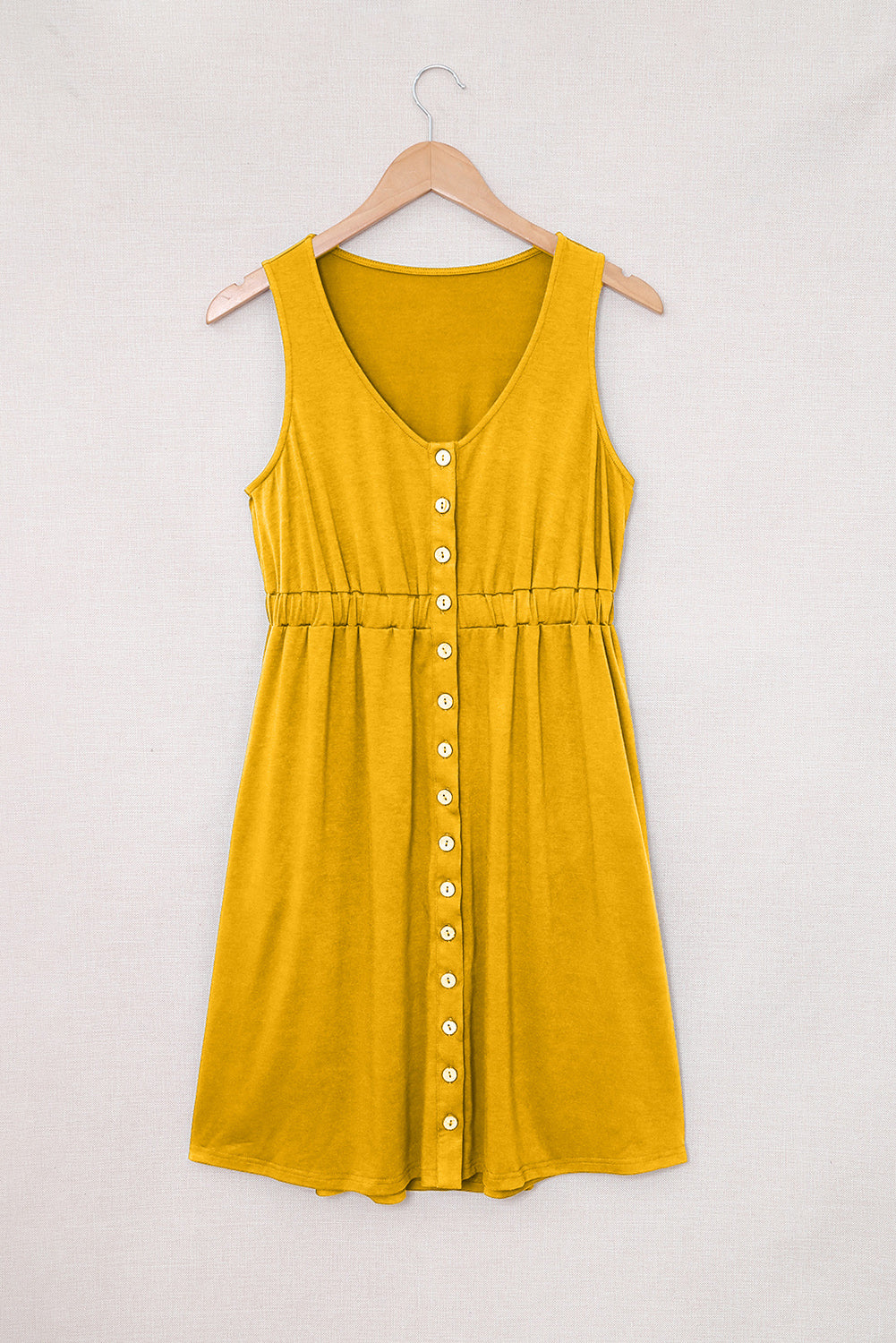 Sleeveless Button Down Mini Dress – Third & Monroe